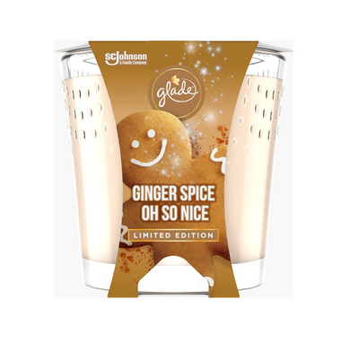 Glade Ginger Spice Oh So Nice 1-wick 3.4 Oz Jar Limited Edition Candle New
