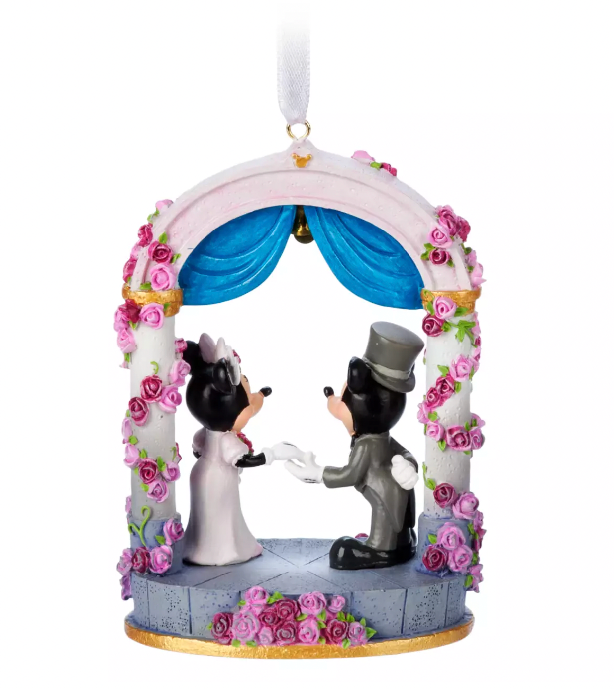 Disney Mickey and Minnie Wedding Sketchbook Christmas Ornament New with Tag