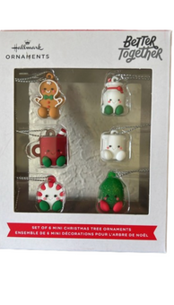 Hallmark Better Together Holiday Mini Christmas Ornament Set New with Box