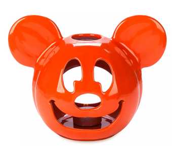 Disney Parks Mickey Mouse Halloween Jack-o'-Lantern Votive Candle Holder New