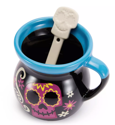 Disney Parks Coco Sugar Skulls Mug with Spoon New With Tag