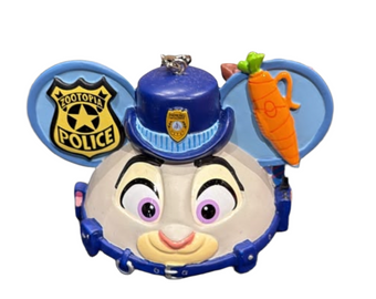 Disney Parks Zootopia Police Judy Ear Hat Christmas Ornament New with Tag