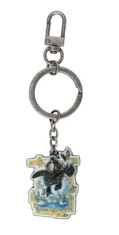 Universal Studios How To Train Your Dragon Berk Hiccup Toothless Keychain New