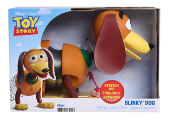 Disney Pixar Toy Story Slinky Dog Pull-Along Toy 7” Stretchable Dog New with Box