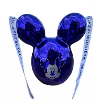 Disney 100 Years of Wonder Mickey Icon Popcorn Bucket with Lanyard New