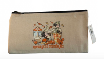 Disney Parks Fall Halloween Pumpkin Spice & Everything Nice Pouce New With Tag