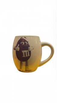 M&M's World Purple Character Barrel Ceramic Coffee Mug New