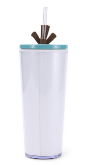 Disney Parks Olaf Straw Tumbler, Frozen New With Tag