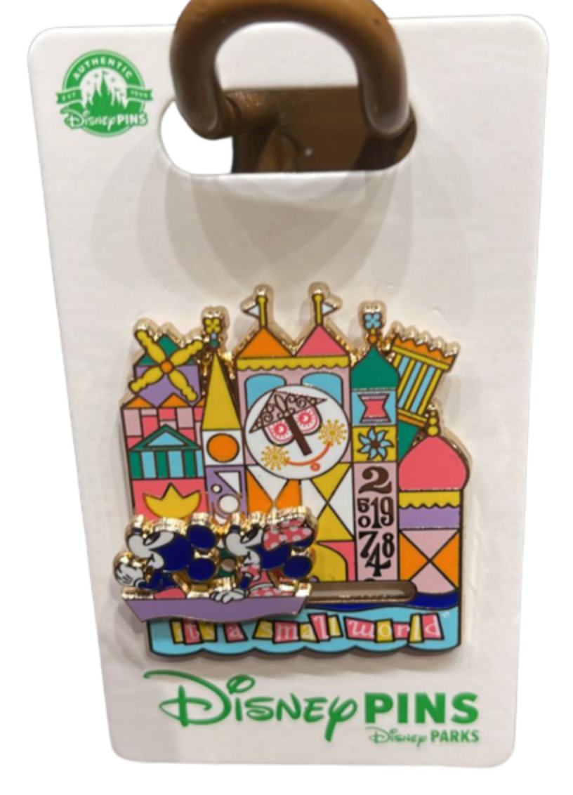 Disney Parks It's A Small World Pin New with Card