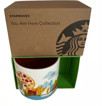 Starbucks You Are Here Bari Italy Ceramic Coffee Rare Mug New with Box