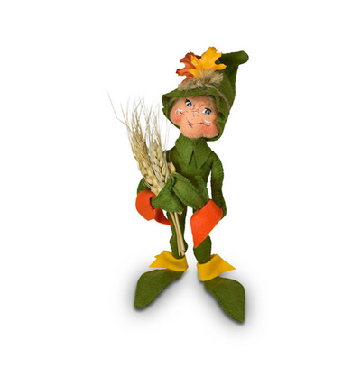 Annalee Dolls 2022 Thanksgiving Fall 9in Elf with Wheat Plush New with Tag