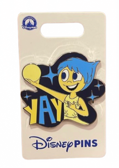 Disney Parks Inside Out Joy Pin New with Card