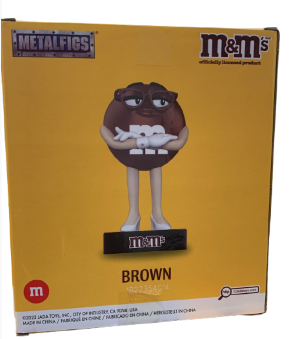 M&M's World Brown Metalfigs Die Cast by Jada Collectible Figurine New With Box