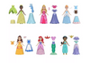 Disney Princess Fairy-Tale Dolls and Fashions Toy Set New with Box