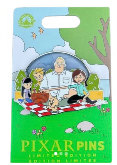 Disney Parks Incredibles Family Picnic Serie Pin New with Card