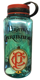 Disney Parks Pirates of the Caribbean Plastic Water Bottle New With Tags