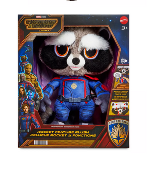 Disney Marvel Guardians of the Galaxy Vol. 3 Rocket Feature Plush New with Box