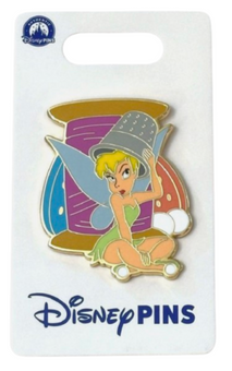 Disney Parks Tinker Bell Peter Pan Thimble and Thread New With Card