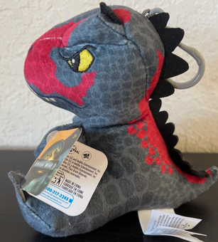 Universal Jurassic World Easter PLUSH Clip-On CARNOTAURUS Dinosaur 5" NEW+TAG