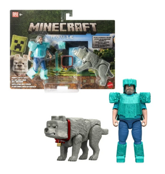 Minecraft Man’s Best Wolf Pack with 2 Action Figures Toy New With Tag