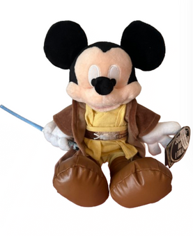 Disney Parks Star Wars Mickey Jedi with Saber Plush New with Tag Not Working
