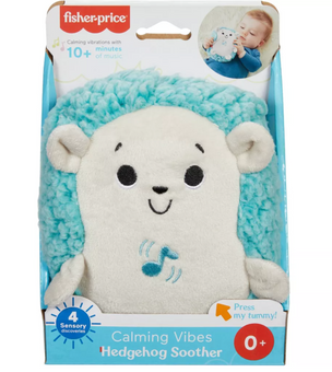 Fisher-Price Calming Vibes Hedgehog Soother - Blue Toy New With Box