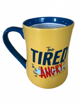 Disney Parks Donald Duck Too Tired To Be Angry Morning Coffee Mug New