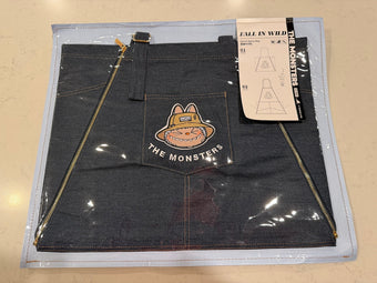 Pop Mart Labubu THE MONSTERS FALL IN WILD Denim Apron Bag USA SELLER New
