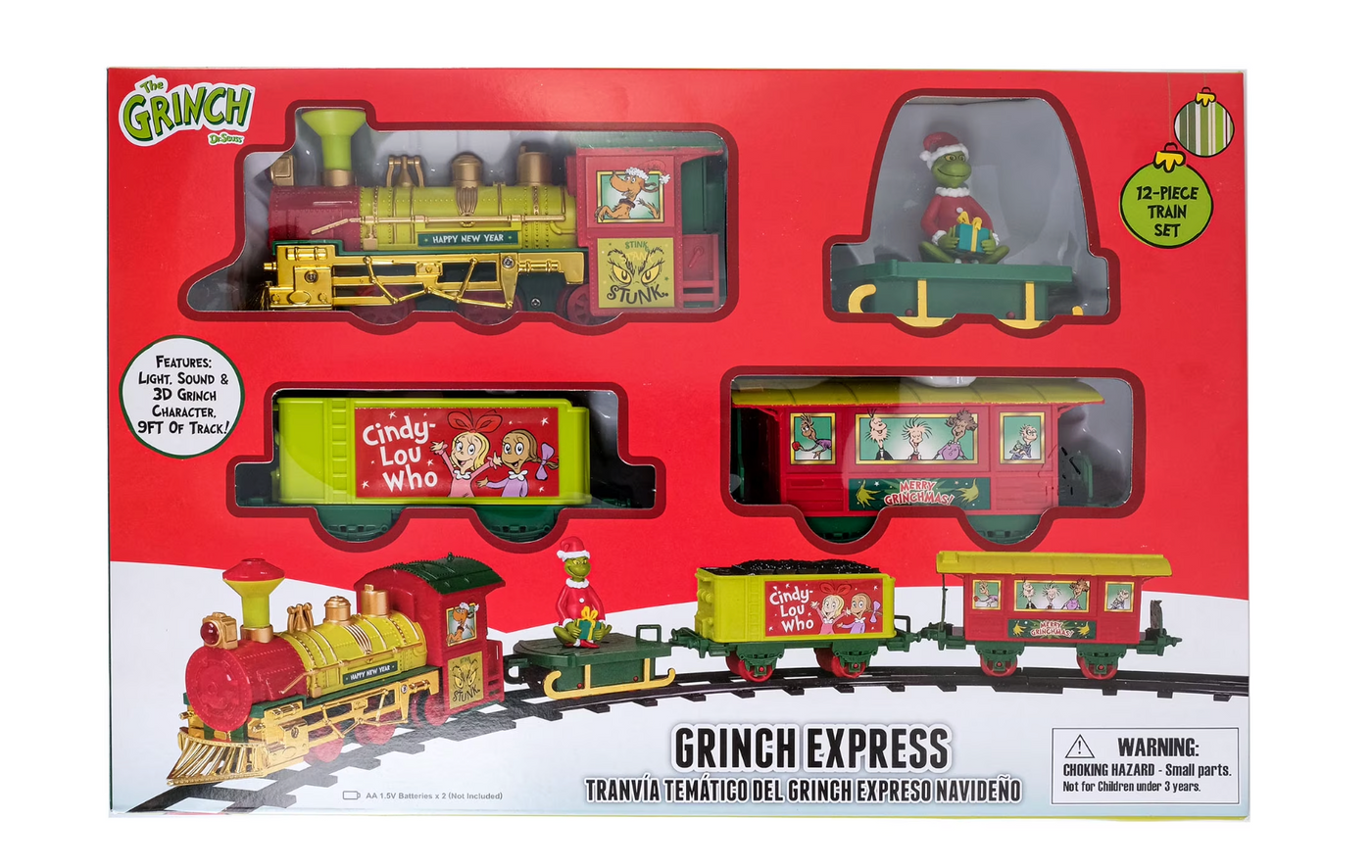 Disney Dr Seuss The Grinch Who Stole Christmas Holiday Express Train Set Ruz New