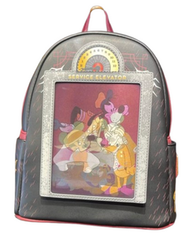 Disney Parks Loungefly Tower Terror Backpack Lenticular Goofy Donald Bellhop New