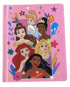 Disney Parks Princess Notebook Journal Ariel Rapunzel Belle Tiana New with Tag