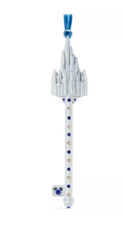 Disney Parks Cinderella Castle Key Christmas Ornament New With Tag