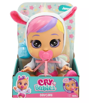 Cry Babies Day Care Jenna 12" Baby Doll Light Up Eyes Pegasu Toy New with Tag