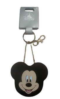 Disney Parks Mickey Mouse Silicone Coin Purse Keychain New With Tag