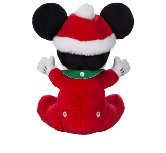 Disney Parks 2024 Mickey My 1st Christmas Holiday Plush for Baby New with Tag