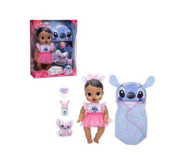 Disney Darlings Snuggly Stars Feature Baby Doll Stitch Toy New with Tag