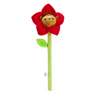 Disney Parks Bendable Red Flower Beast Beauty and the Beast Plush New with Tag