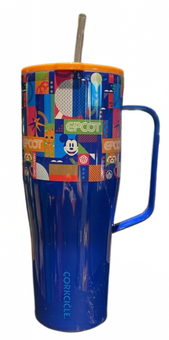 Disney Parks Corkcicle Epcot World Showcase Mickey Mouse Tumbler New With Tag