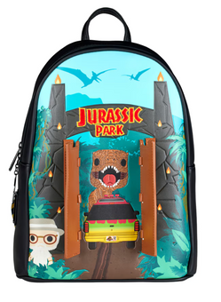 Universal Studios Funko Pop! Loungefly Jurassic Park Gates Mini Backpack New Tag