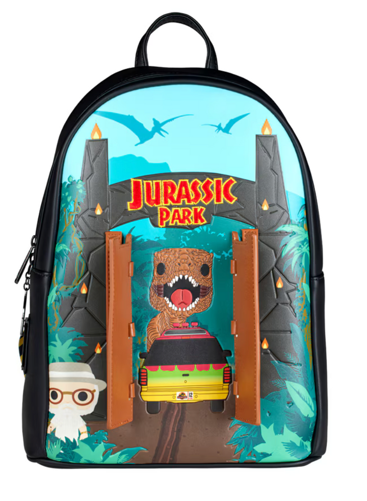 Universal Studios Funko Pop! Loungefly Jurassic Park Gates Mini Backpa – I Love Characters