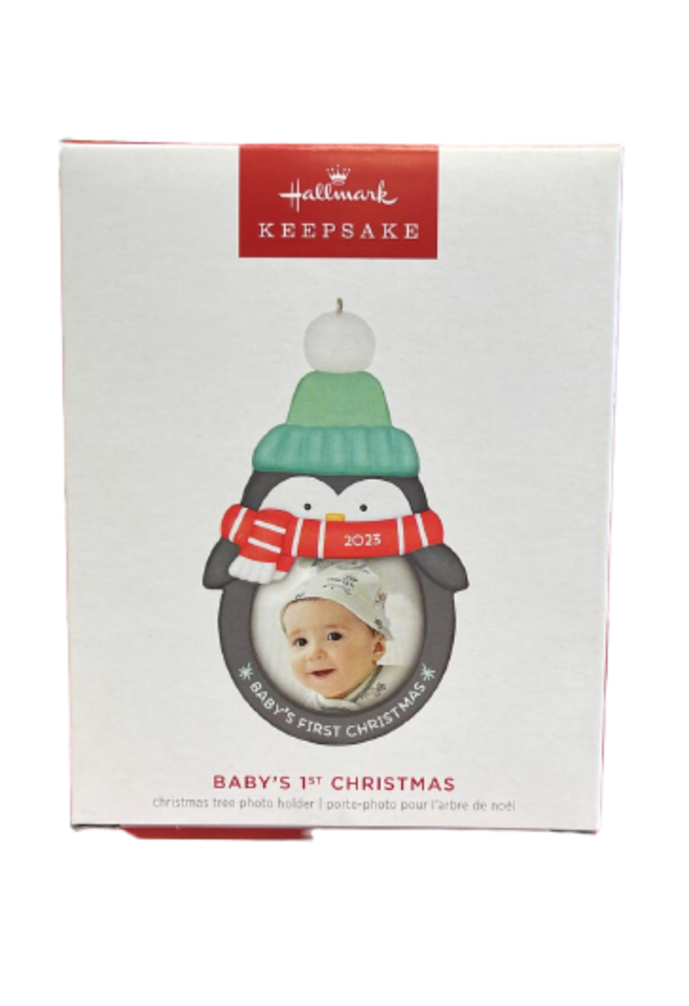 Hallmark 2023 Keepsake Baby's 1st Photo Frame Christmas Ornament New with Box