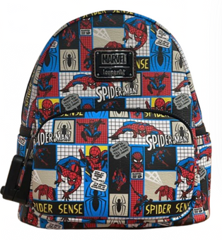 Disney Parks Marvel Spider-Man Loungefly Mini Backpack Spider Sense New With Tag