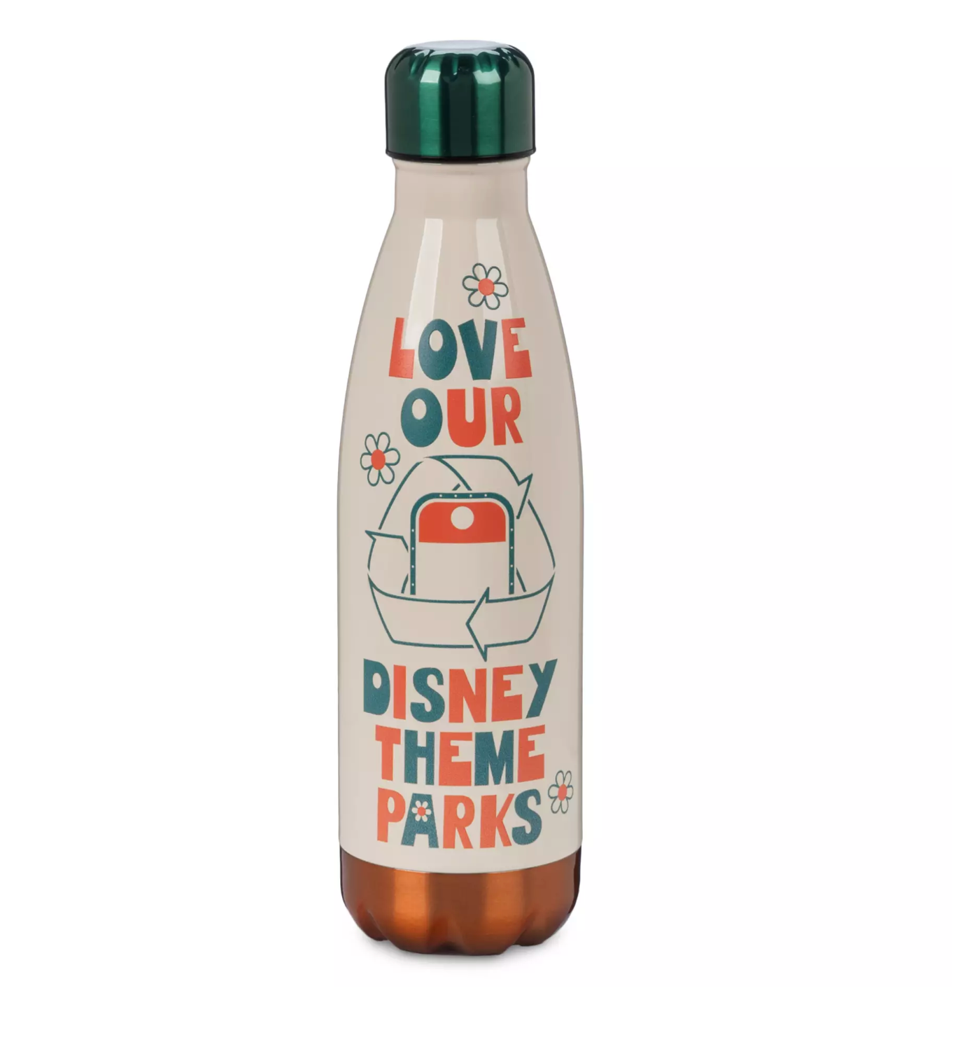 Disney Parks Love Our Disney Theme Parks Stainless Steel Water Bottle New