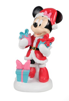 Disney Mickey Mouse Santa Figurine 12 in Resin Table Top Decor New With Box