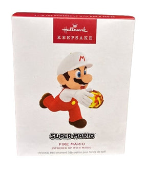 Hallmark Nintendo Powered Up With Mario Fire Mario Christmas Ornament New