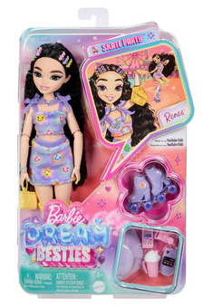 Barbie Dream Besties Renee Roller Skating Fashion Doll Toy New w Box
