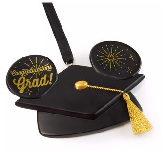 Disney Parks Mickey Mouse Ear Hat Graduation Cap Ornament New with Tag
