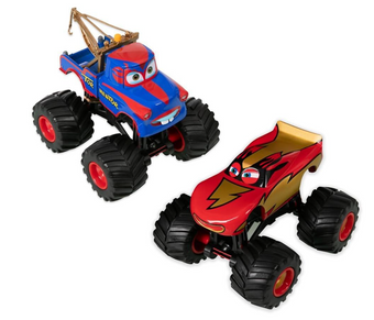 Disney Cars Monster Truck Frightening McMean and Tormentor Toy Die Cast New