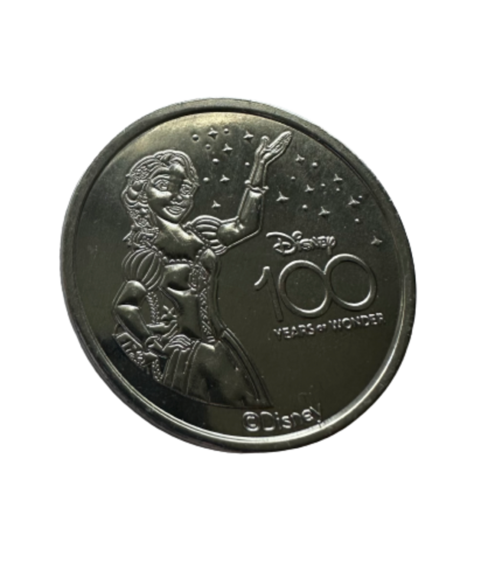 Disney 100 Years Celebration Princess Rapunzel Coin Medallion New