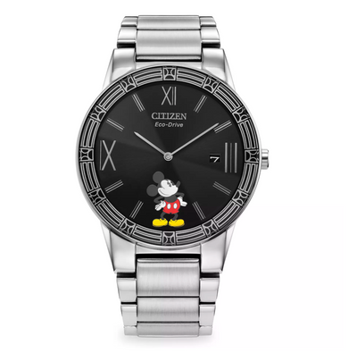 Disney Parks Stainless Steel Mickey Eco-Drive Watch Adults by Citizen New Box